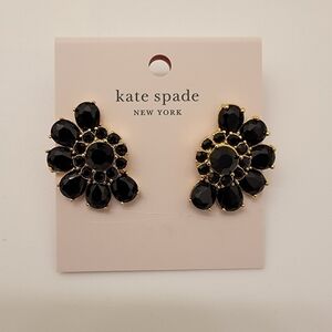 Kate Spade Black Crystal Earrings